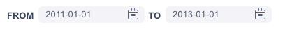 Angular date range filter tile example