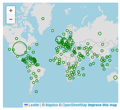 Angular scattermap chart example