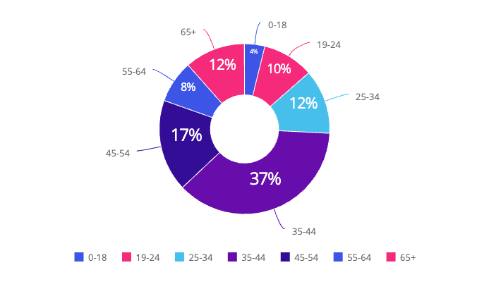 Pie chart example 2