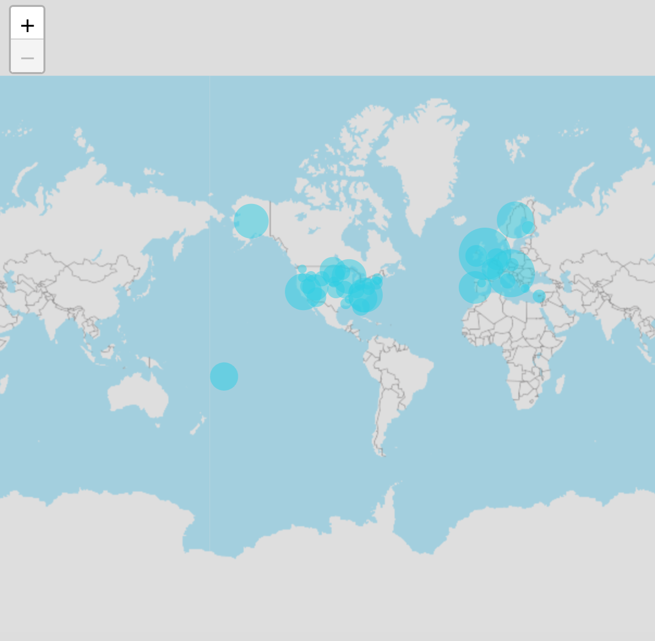 Vue scattermap chart example